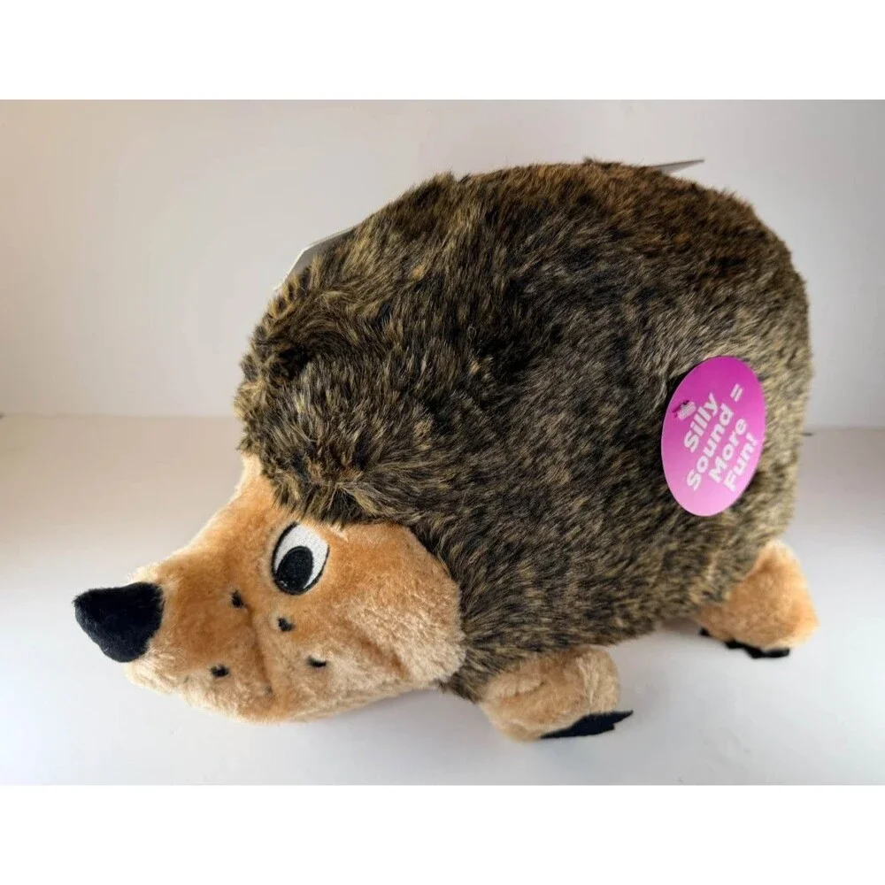 Outward Hound Hedgehogz XL Dog Toy Plush Squeaky Grunting Hedgehog